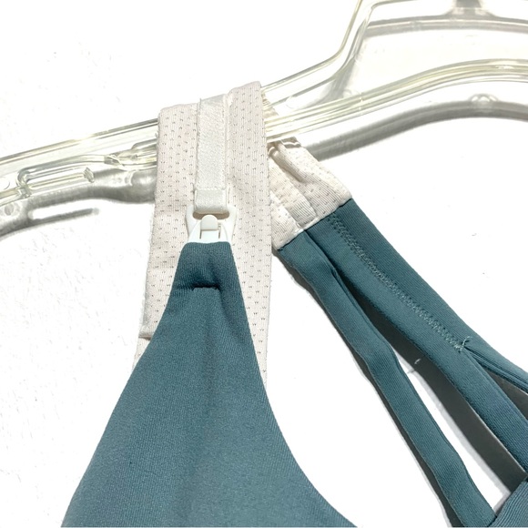 Sexy Mama Maternity Strap Back Ultra-Support Sports Bra Blue & White sz 34-36 - Picture 5 of 10